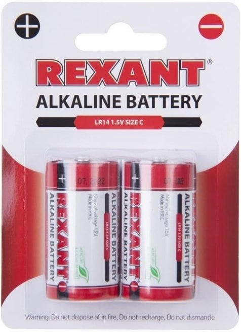 

Батарейка Rexant С/LR14 2шт 30-1014