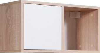 Полка Мебель-класс полка Куб-3 (белый/дуб сонома)