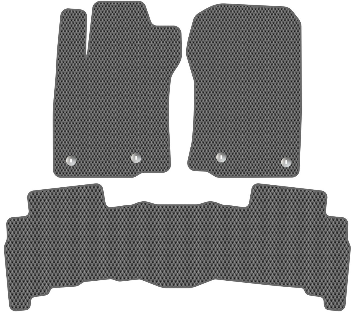 

Комплект ковриков для авто Alicosta Lexus GX460 II (suv / J150) 2013 - Н.В. задний цельный (серый, ромб)