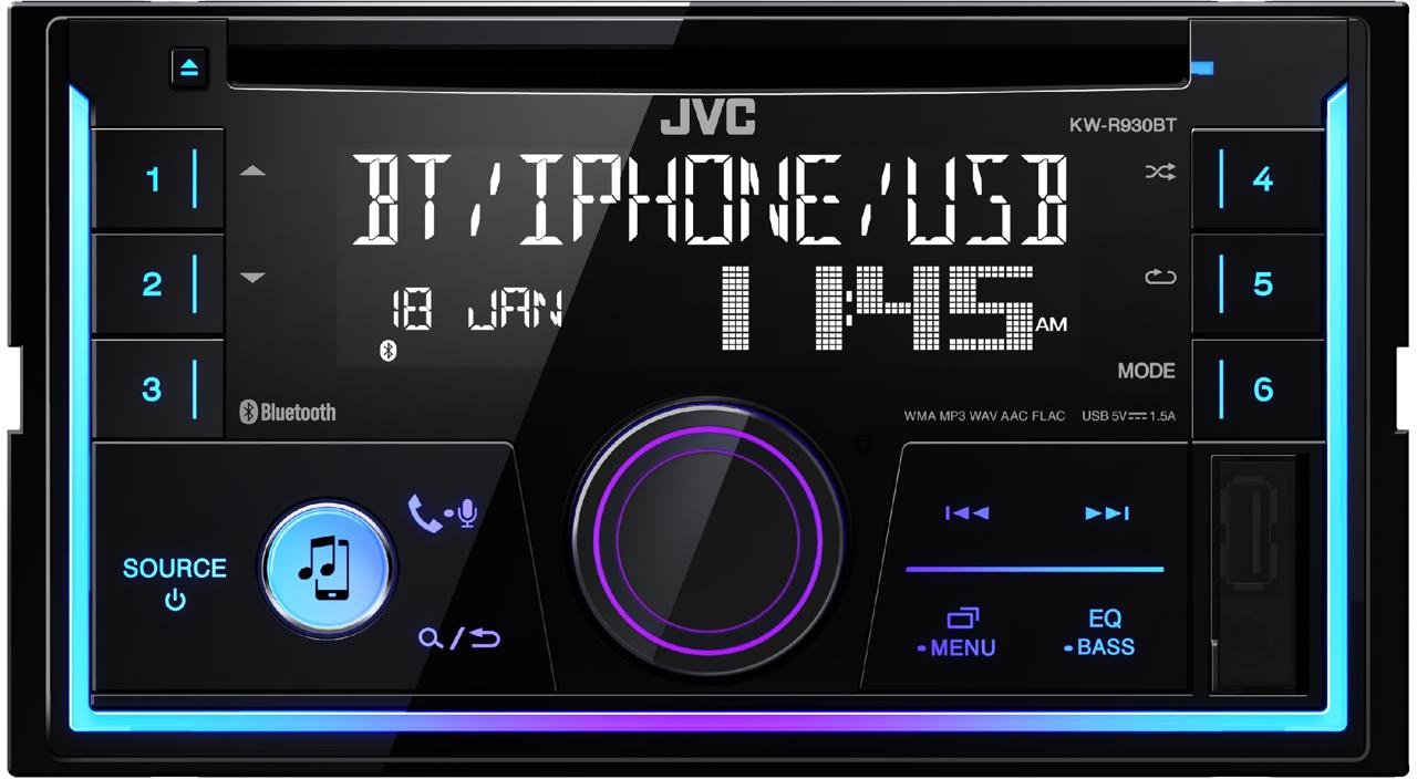 

CD/MP3-магнитола JVC KW-R930BT