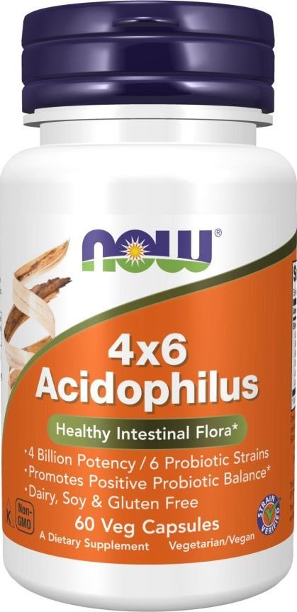 БАД Now Foods Acidophilus 4x6 (60 капсул)