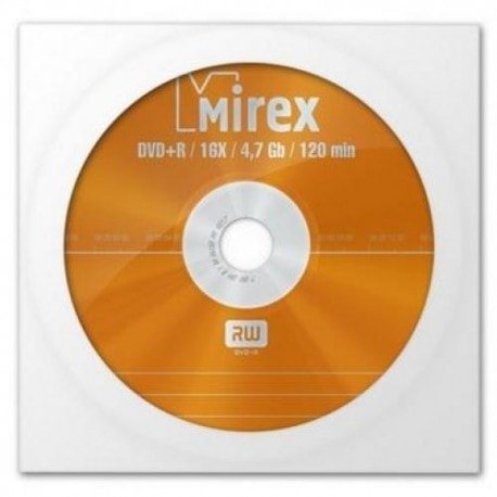 

DVD+R диск Mirex 4.7Gb 16x UL130013A1C (1 шт.)