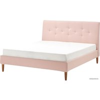 Кровать Ikea Иданэс 200x180 (бледно-розовый, гуннаред) 704.589.53