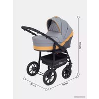 Универсальная коляска Rant Patio (3 в 1, 02, серый/желтый)