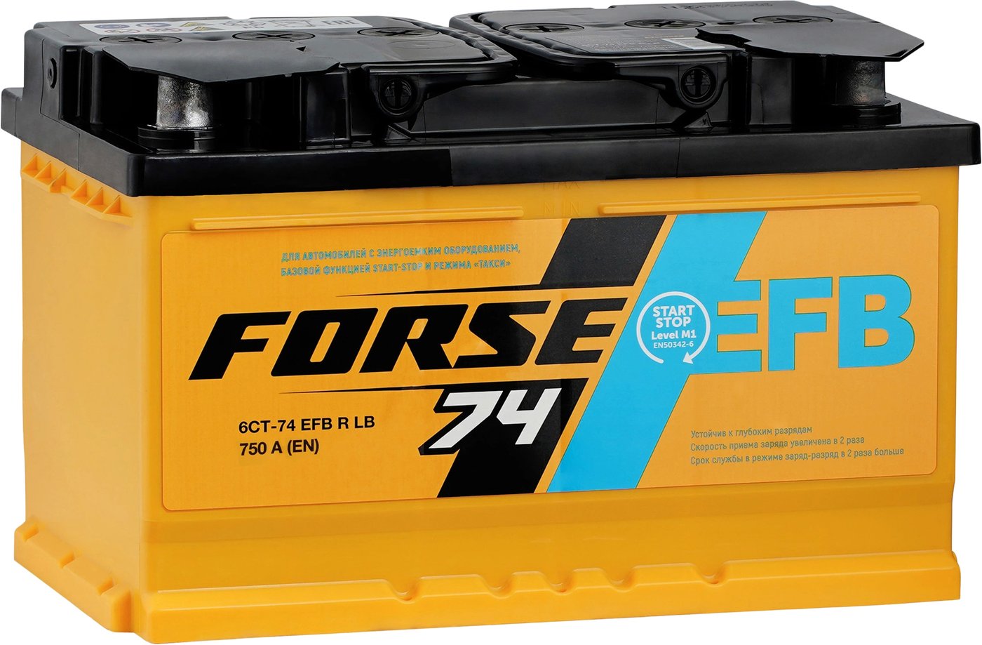 

Автомобильный аккумулятор FORSE EFB R+ 710 A (74 А·ч) 574114051