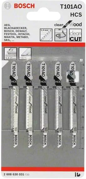 

Набор пильных полотен Bosch 2608630031 (5 предметов)