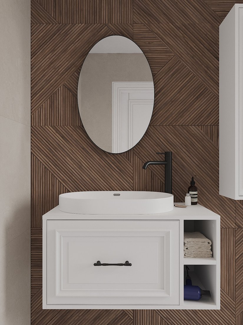 

ЗОВ Тумба под умывальник Анталья 100 A100LWMW1BC (белый матовый)