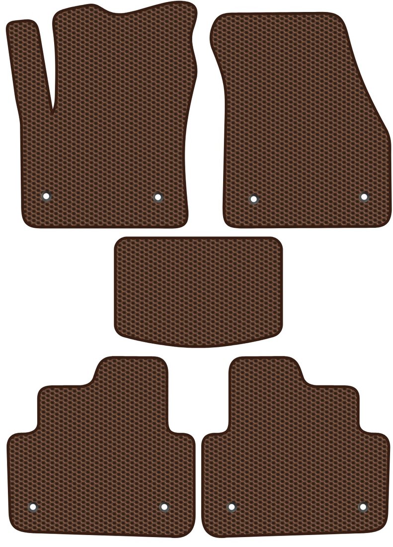 

Комплект ковриков для авто Alicosta Land Rover Range Rover Evoque II (suv / L551) 2018 - Н.В. (коричневый, сота)