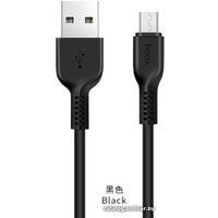 Кабель Hoco X20 microUSB (1 м, черный)