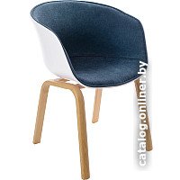 Стул с подлокотниками Mio Tesoro Итри SC-256F (темно-синий/белый)