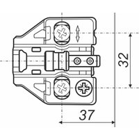 Планка для петель Boyard Evo Base S+ H8032BN в Борисове