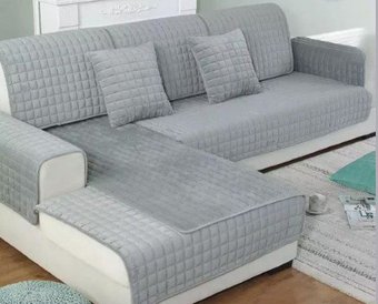 Набор покрывал на мягкую мебель Elegans Home Textile светло-серый