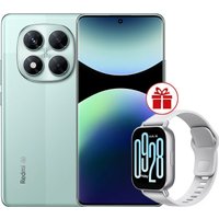 Телефон Xiaomi Redmi Note 14 Pro 5G 12GB/256GB международная версия (зеленый) + умные часы Xiaomi Redmi Watch 5 Active (серебристый) по акции