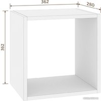 Полка Кортекс-мебель Дельта-1 36x36 (дуб сонома)