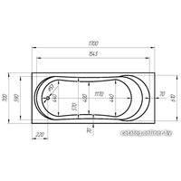 Ванна 1Марка Libra 170x70 (с каркасом)