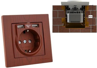 Розетка Mutlusan Rita 2220 619 0256