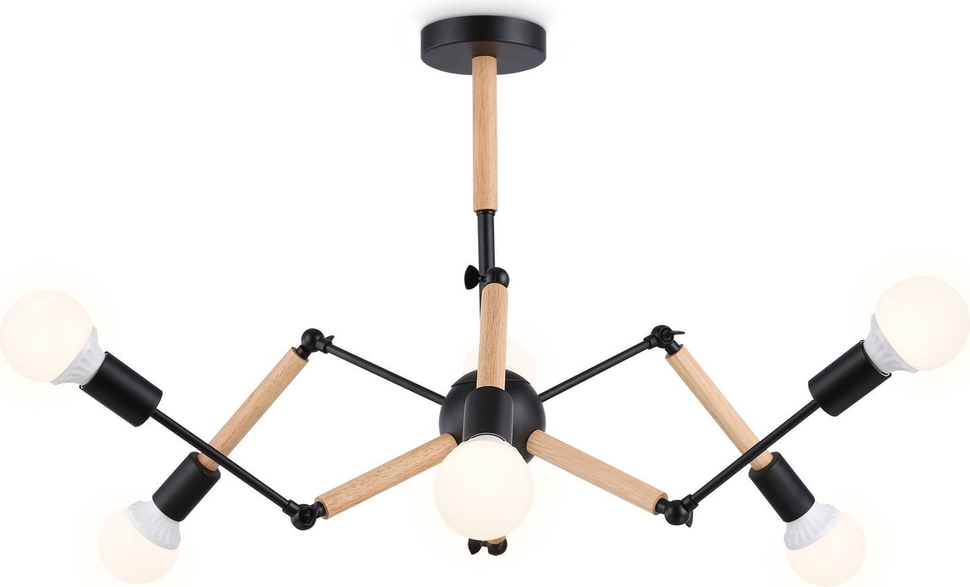 

Подвесная люстра Ambrella light Traditional TR80488/6 BK/LW