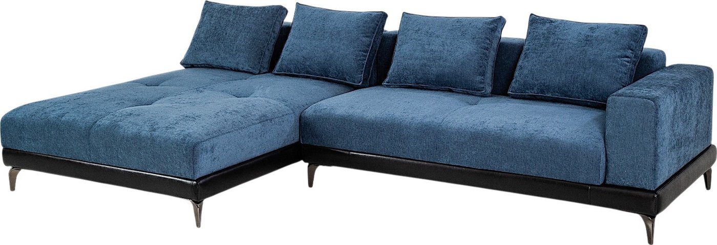 

Угловой диван Mio Tesoro Римини Ри-4УСнр-1ПД (JH3565-17 Lord 22 Black)