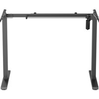 Стол с регулировкой высоты ErgoSmart Wooden Electric Desk Slim 1200х600х27мм (прямой край, дуб натуральный/черный)