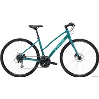 Велосипед Trek FX 2 Disc Women's Stagger L 2020 (бирюзовый)