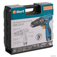 Дрель-шуруповерт Bort BAB-12LI-P (с 1-им АКБ, кейс)