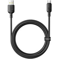 Кабель Baseus Silky Series Fast Charging Cable USB to Type-C 100W (2 м, черный)