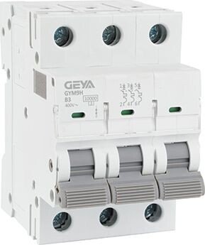 

Выключатель автоматический GEYA GYM9H-3P-3B 3P 3A B 10kA 3M GYM9H3P3B
