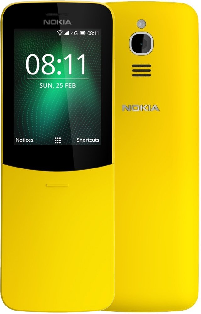 

Телефон Nokia 8110 4G Dual SIM (желтый)