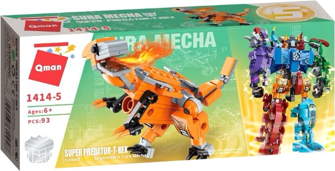 

Конструктор Qman Sura Mecha 1414-5 Super Predator - T-Rex