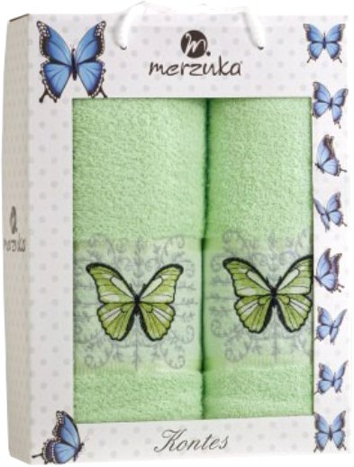 

Набор полотенец Merzuka Kontes 50x90/70x140 11633 (фисташковый)