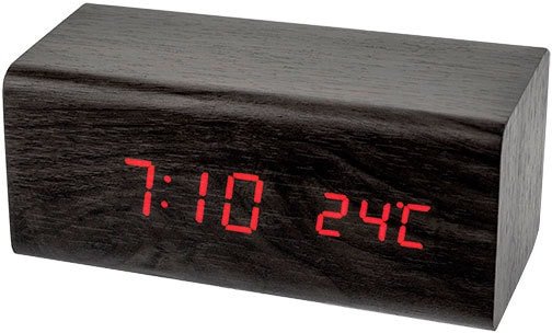 

Настольные часы Perfeo Block PF-S718T (черный/красный)