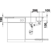 Кухонная мойка Blanco Axia III 6 S-F (разделочная доска из ясеня, темная скала) 524664