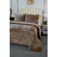 Набор текстиля для спальни Sofi De MarkO Патрисия 240x260 Пок-П-240x260к1 (капучино 1)