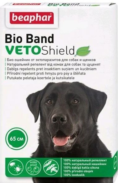 

Ошейник от блох и клещей Beaphar Bio Band Veto Shield 65 см