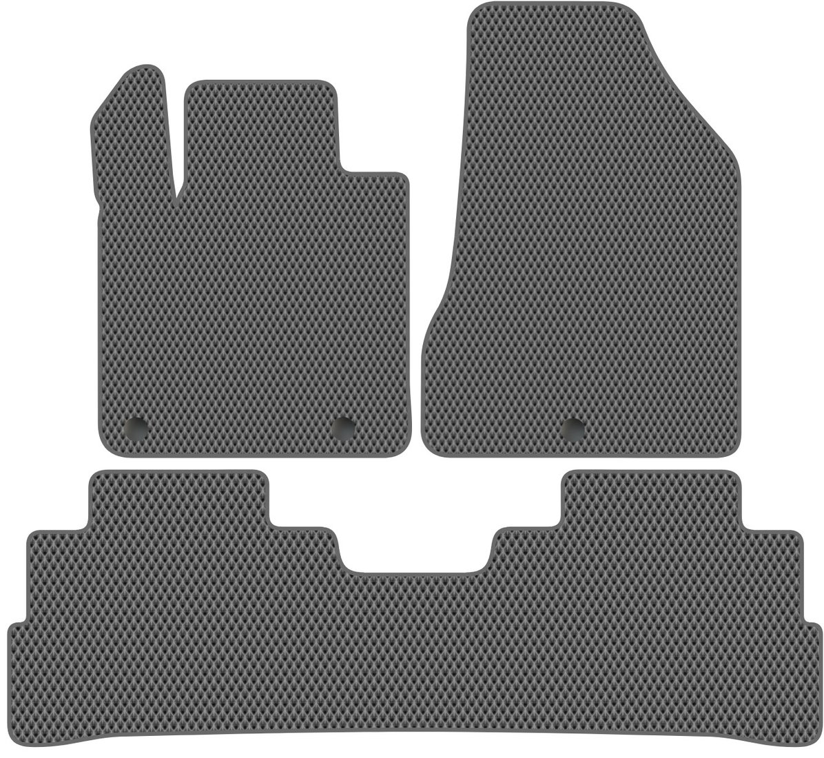 

Комплект ковриков для авто Alicosta Nissan Murano III (suv / Z52) 2016 - Н.В. задний цельный (серый, ромб)