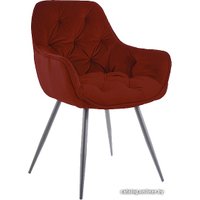 Стул с подлокотниками Signal Cherry Matt Velvet 59 (бордовый/черный)