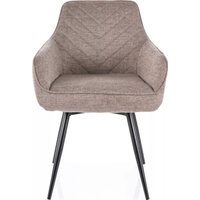 Стул с подлокотниками Signal Servio Brego 34 (бежевый/черный)