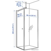 Душевой уголок Ikea Oppejen 993.262.50