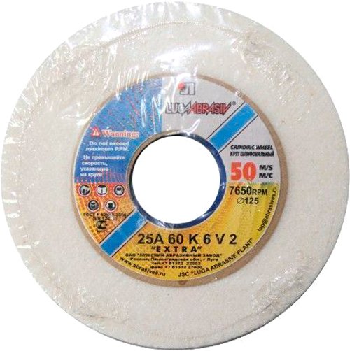 

Шлифовальный круг LugaAbrasiv 150x20x12.7 25A 60 K-L 6 V 50