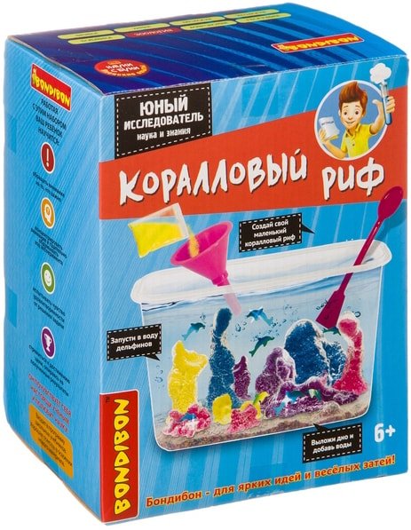 

Набор для опытов Bondibon Науки с Буки Коралловый риф ВВ4145