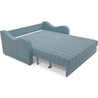 Диван Мебель-АРС Аккордеон Барон №4 ППУ 120x200 (голубой Luna 089)