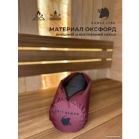 Валик под ноги Banya Line Валик под ноги для парения в бане (гречиха, бордовый)