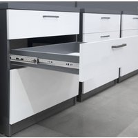 Шариковые направляющие AKS L-400 h=45 SMART SOFT CLOSE + PUSH TO OPEN