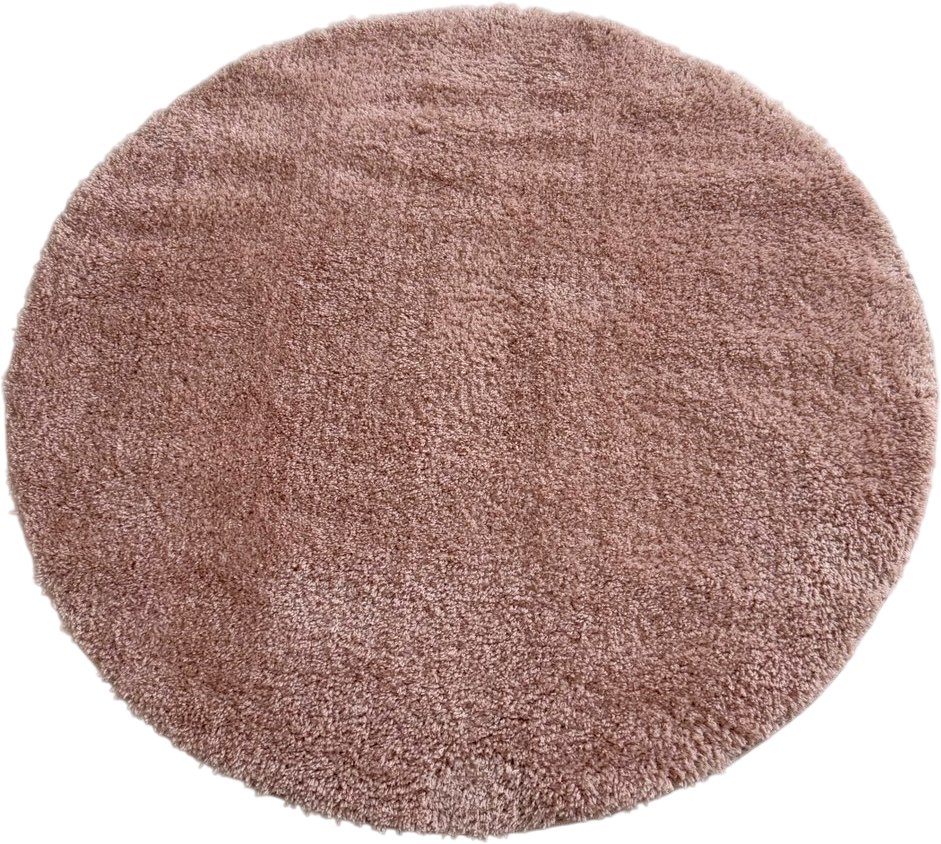 Ковер для жилой комнаты LAXMI Fluffy 01 круг (2x2, Blush)