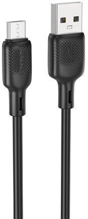 Кабель Borofone BX113 USB Type-A - microUSB (2 м, черный)