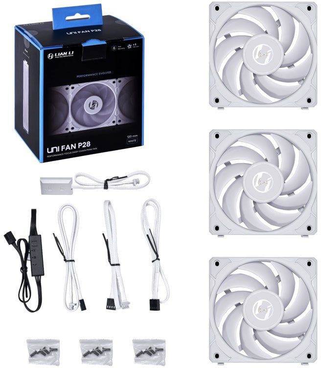 

Комплект вентиляторов для корпуса с контроллером Lian Li Uni Fan P28 G99.12P283W.R0