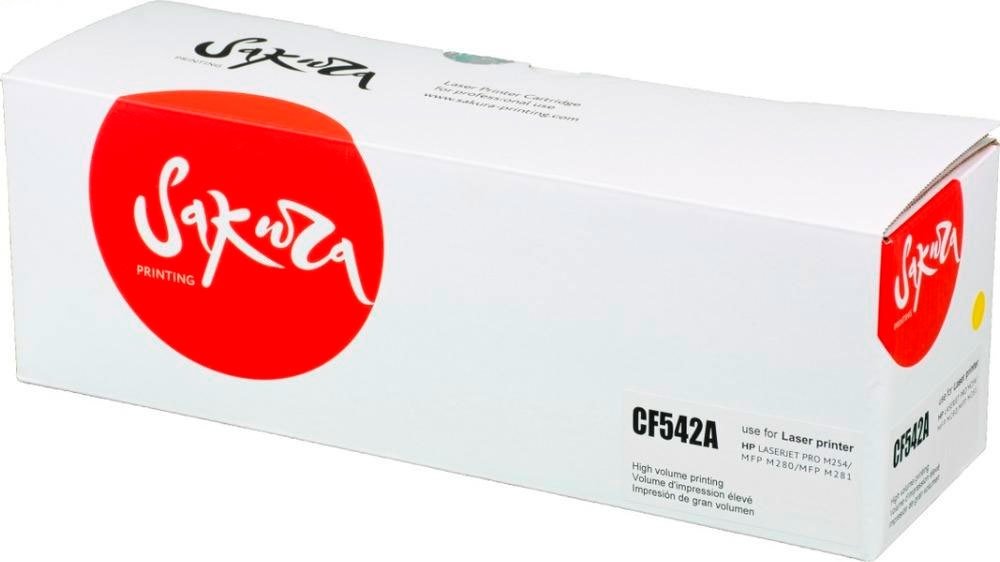 

Картридж Sakura Printing SACF542A (аналог HP CF542A)