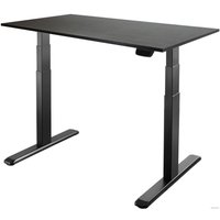 Стол для работы стоя ErgoSmart Ergo Desk Prime 1380x800x18 мм (дуб темно-коричневый/черный)