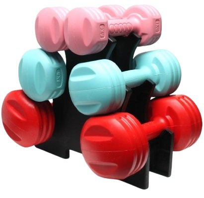 

Гантельный ряд AMETIST Fitnes Composit 12 кг с подставкой (2x1кг, 2x2кг, 2x3кг)