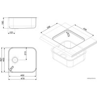 Кухонная мойка Smeg UM45OT2